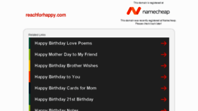 What Reachforhappy.com website looked like in 2017 (6 years ago)