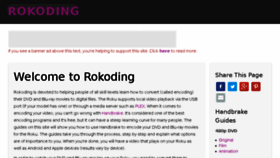 What Rokoding.com website looked like in 2017 (7 years ago)