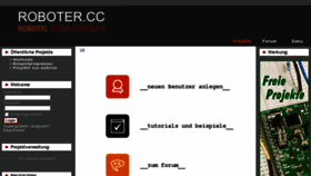 What Roboter.cc website looked like in 2017 (8 years ago)
