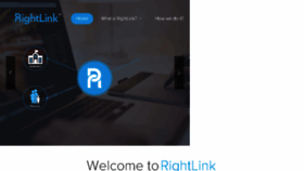 What Rightlink.org website looked like in 2017 (7 years ago)