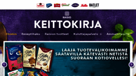What Raisionkeittokirja.fi website looked like in 2017 (7 years ago)