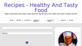 What Recipesinindia.com website looked like in 2017 (7 years ago)