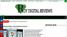 What Roydigitalreviews.com website looked like in 2017 (6 years ago)