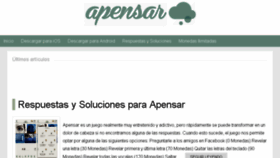 What Respuestasapensar.com website looked like in 2017 (7 years ago)
