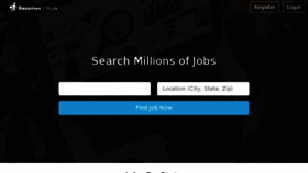 What Resumes2work.com website looked like in 2017 (6 years ago)
