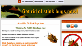 What Ridofstinkbugsnow.com website looked like in 2017 (7 years ago)