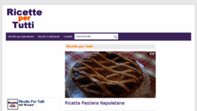 What Ricettepertutti.net website looked like in 2017 (6 years ago)