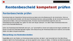 What Rentenbescheid-ueberpruefen.de website looked like in 2017 (6 years ago)