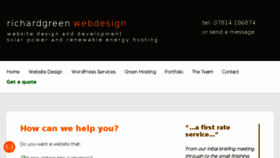 What Richardgreenwebdesign.co.uk website looked like in 2017 (6 years ago)