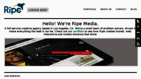 What Ripemedia.com website looked like in 2017 (6 years ago)