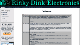 What Rinkydinkelectronics.com website looked like in 2017 (7 years ago)