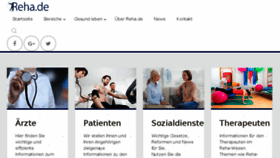 What Reha.de website looked like in 2017 (7 years ago)