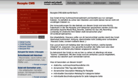 What Rezepte-cms.de website looked like in 2017 (6 years ago)
