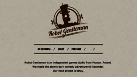 What Robotgentleman.com website looked like in 2017 (6 years ago)