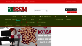 What Rocha.fr website looked like in 2017 (6 years ago)
