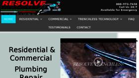 What Resolvetrenchless.com website looked like in 2017 (7 years ago)