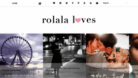 What Rolalaloves.com website looked like in 2017 (7 years ago)