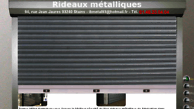 What Rideauxmetalliques.fr website looked like in 2017 (6 years ago)