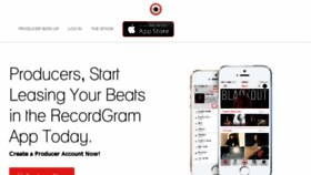 What Recordgram.com website looked like in 2017 (6 years ago)