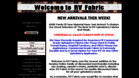 What Rvfabric.com website looked like in 2017 (6 years ago)