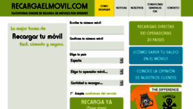 What Recargaelmovil.com website looked like in 2017 (6 years ago)