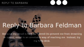 What Replytobarbara.com website looked like in 2017 (6 years ago)