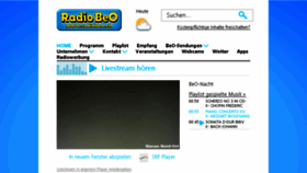 What Radiobeo.ch website looked like in 2017 (6 years ago)