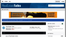 What Realestatetalks.com website looked like in 2017 (6 years ago)
