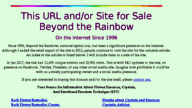 What Rainbowcrystal.com website looked like in 2017 (6 years ago)
