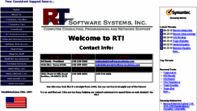 What Rtsoftwaresystems.com website looked like in 2017 (7 years ago)