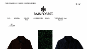 What Rainforest.com website looked like in 2017 (6 years ago)