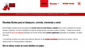 What Recetasricas.net website looked like in 2017 (7 years ago)