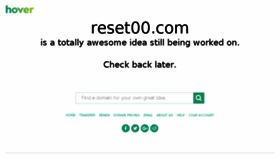 What Reset00.com website looked like in 2017 (6 years ago)