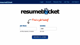 What Resumebucket.info website looked like in 2017 (6 years ago)