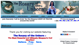 What Rosaryoftheunborn.eu website looked like in 2017 (6 years ago)