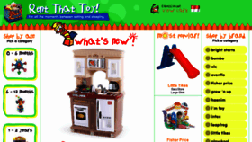 What Rent-that-toy.com website looked like in 2017 (6 years ago)