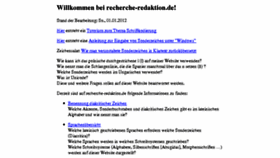 What Recherche-redaktion.de website looked like in 2017 (6 years ago)