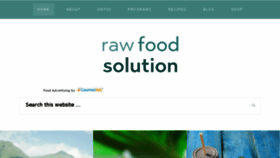 What Rawfoodsolution.com website looked like in 2017 (6 years ago)