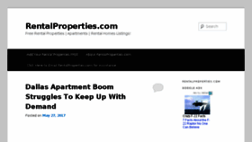 What Rentalproperties.com website looked like in 2017 (7 years ago)