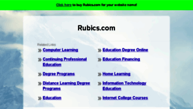 What Rubics.com website looked like in 2017 (6 years ago)