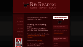 What Rereading.ca website looked like in 2017 (6 years ago)