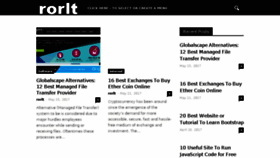 What Rorlt.com website looked like in 2017 (6 years ago)