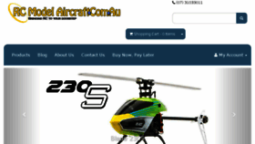 What Rcmodelaircraft.com.au website looked like in 2017 (6 years ago)