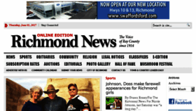 What Richmond-dailynews.com website looked like in 2017 (6 years ago)