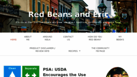 What Redbeansanderic.com website looked like in 2017 (6 years ago)