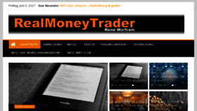 What Realmoneytrader.de website looked like in 2017 (6 years ago)