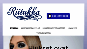 What Riitukka.fi website looked like in 2017 (6 years ago)