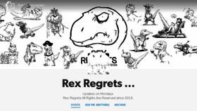 What Rexregrets.com website looked like in 2017 (6 years ago)