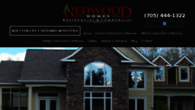 What Redwoodhomes.ca website looked like in 2017 (6 years ago)