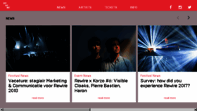 What Rewirefestival.nl website looked like in 2017 (6 years ago)